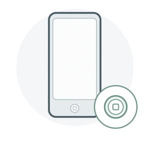 Reparatursymbol für die Homebutton-Reparatur beim iPod Touch 2G