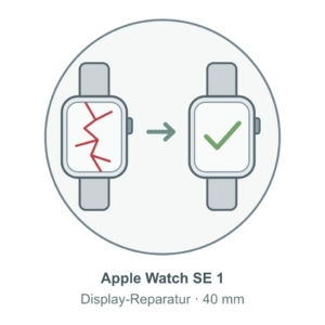 Illustration: Apple Watch SE 1 (40 mm) – Display-Reparatur