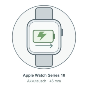Illustration: Apple Watch Series 10 (46 mm) – Akkutausch
