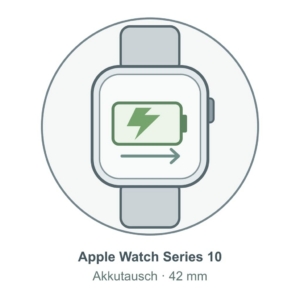 Illustration: Apple Watch Series 10 (42 mm) – Akkutausch