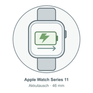 Illustration: Apple Watch Series 11 (46 mm) – Akkutausch