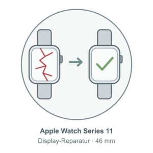 Illustration: Apple Watch Series 11 (46 mm) – Display-Reparatur