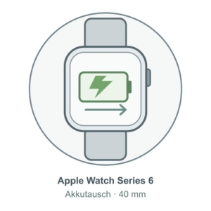 Illustration: Apple Watch Series 6 (40 mm) – Akkutausch