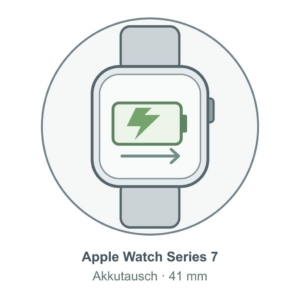 Illustration: Apple Watch Series 7 (41 mm) – Akkutausch