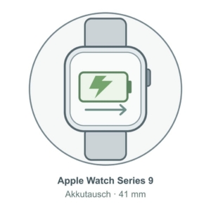 Illustration: Apple Watch Series 9 (41 mm) – Akkutausch