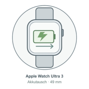 Illustration: Apple Watch Ultra 3 (49 mm) – Akkutausch