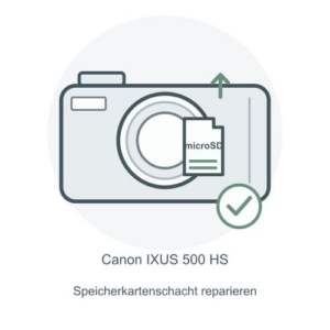 Canon IXUS 500 HS Speicherkartenschacht reparieren – Reparatur-Icon