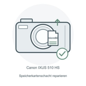 Canon IXUS 510 HS Speicherkartenschacht reparieren – Reparatur-Icon