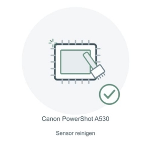 Canon PowerShot A530 Sensorreinigung – Reparatur-Icon