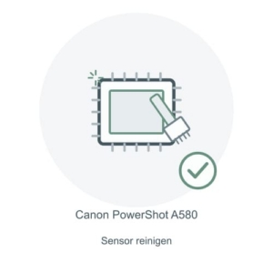 Canon PowerShot A580 Sensorreinigung – Reparatur-Icon