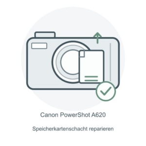 Canon PowerShot A620 Speicherkartenschacht reparieren – Reparatur-Icon