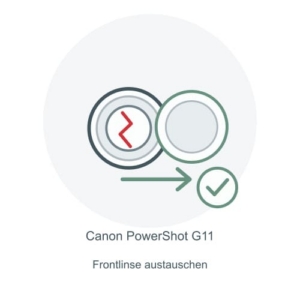 Canon PowerShot G11 Frontlinse ersetzen – Reparatur-Icon