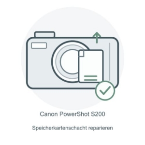 Canon PowerShot S200 Speicherkartenschacht reparieren – Reparatur-Icon