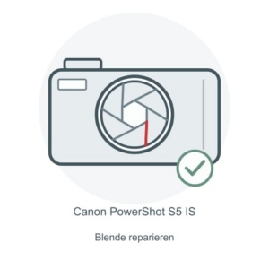 Canon PowerShot S5 IS Blende reparieren – Reparatur-Icon