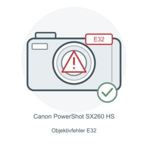 Canon PowerShot SX260 HS Objektivfehler E32 reparieren – Reparatur-Icon