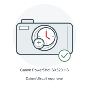 Canon PowerShot SX520 HS Datum-/Uhrzeitpufferung reparieren – Reparatur-Icon