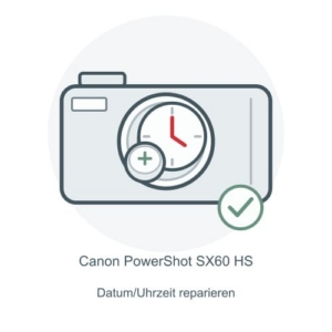 Canon PowerShot SX60 HS Datum-/Uhrzeitpufferung reparieren – Reparatur-Icon