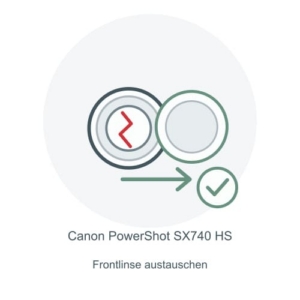 Canon PowerShot SX740 HS Frontlinse ersetzen – Reparatur-Icon