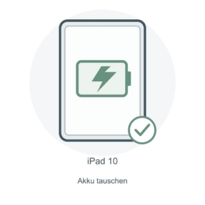 Illustration: iPad 10 – Akkutausch