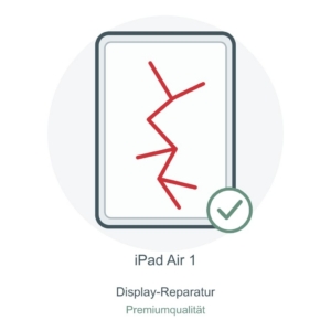 Reparaturillustration zur Display-Reparatur am iPad Air 1 (Premiumqualität)