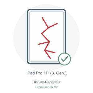 Illustration: iPad Pro 11″ (3. Gen.) – Display-Reparatur in Premiumqualität