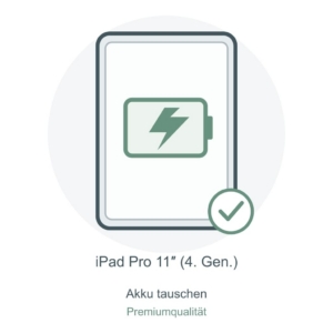 Illustration: iPad Pro 11″ (4. Gen.) – Akkutausch in Premiumqualität
