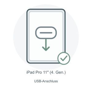 Reparaturillustration zum Tausch der Ladebuchse am iPad Pro 11 2022
