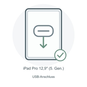 Reparaturillustration zum Tausch der Ladebuchse am iPad Pro 12.9 2021