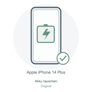Illustration: iPhone 14 Plus – Akku tauschen – Original
