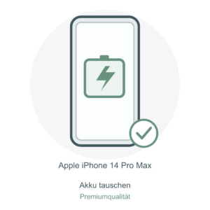 Illustration: iPhone 14 Pro Max – Akku tauschen – Premiumqualität