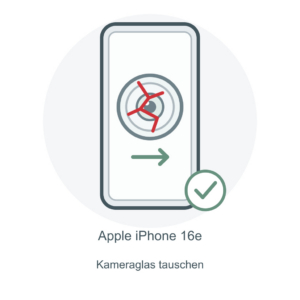 Illustration: iPhone 16e – Kameraglas tauschen