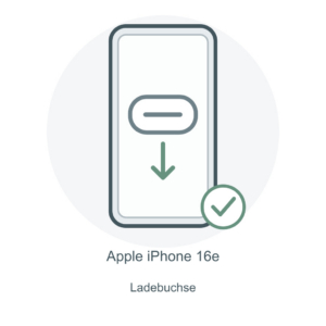 Illustration: iPhone 16e – Ladebuchse reparieren