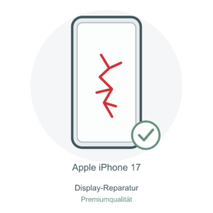 Illustration: iPhone 17 – Display-Reparatur – Premiumqualität