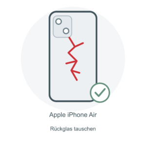 Illustration: iPhone Air – Rückglas tauschen