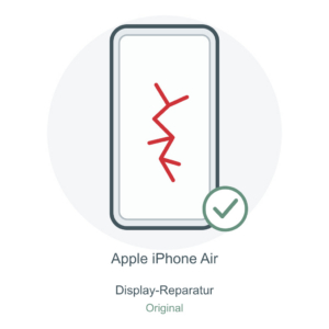 Illustration: iPhone Air – Display-Reparatur – Original