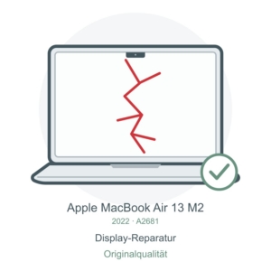 A2681 Originaldisplay tauschen – Reparatursymbol für MacBook Air 13″ M2