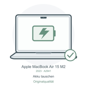 A2941 Originalakku tauschen – Reparatursymbol für MacBook Air 15″ M2