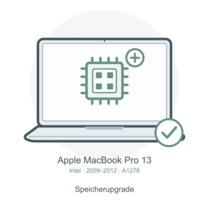 A1278 MacBook Pro Speicherupgrade – Symbol für RAM und SSD