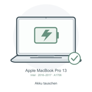 A1706 Akku tauschen – Reparatursymbol für MacBook Pro 13″