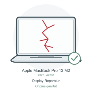 A2338 M2 Originaldisplay tauschen – Reparatursymbol für MacBook Pro 13″ M2