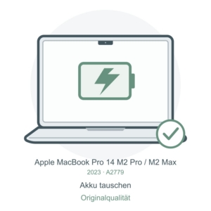 A2779 Originalakku tauschen – Reparatursymbol für MacBook Pro 14″ M2 Pro / M2 Max