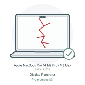 A2779 Display-Reparatur in Premiumqualität – Reparatursymbol für MacBook Pro 14″ M2 Pro / M2 Max