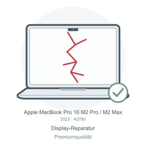 A2780 Display-Reparatur in Premiumqualität – Reparatursymbol für MacBook Pro 16″ M2 Pro / M2 Max