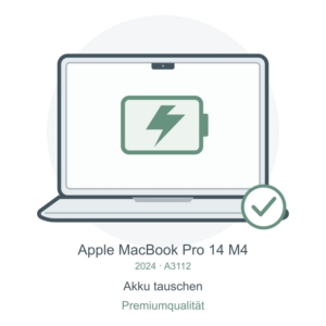 A3112 Akku tauschen in Premiumqualität – Reparatursymbol für MacBook Pro 14″ M4
